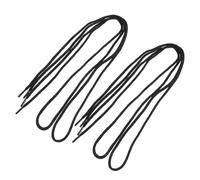 LIFKOME 2 Pairs Fire Resistant Heavy Duty Welding Boot Laces Black Thick Strings for Work Boots Safety Shoe Strings with Spark Protection for Welders and Industrial Use