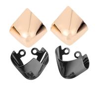 LIFKOME 2 Pairs Metal Shoe Tip Covers for High Heels Pointed Stylish Boot Guards Reusable Decorative Caps Extend Shoe Life and Prevent Scuffs Gold and Gunmetal