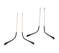 LIFKOME 2 Pairs of Universal Eyeglass Replacement Arms Silver Gold Metal Temples for Sunglasses and Eyeglasses Sturdy Eyewear Repair Parts