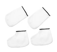 LIFKOME 2 Pairs Paraffin Wax Gloves and Socks for Feet Care Mask Soft Moisturizing Skin Care Mittens for Hand and Foot Wax Bath Treatment Reusable and Washable for Hydrating and
