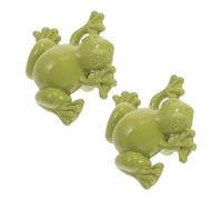 LIFKOME 2 pcs Cute Frog Shape Cabinet Knob Decorative Metal Drawer Pulls for Wardrobe Cartoon Style Dresser Handles for Kitchen Cupboard Easy Install Lightweight and Compact Design