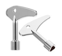 LIFKOME 2 Pcs Emergency Elevator Door Key Triangular Lift Door Keys Wear-Resistant Precision Engineering Compact Emergency Access Tool for Elevator Maintenance