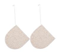 LIFKOME 2 Pcs Face Cleansing Sponge Scrubber Gloves Beige Facial Exfoliator Unclog Pores Remove Cuticles Soft Gentle for Face Washing