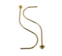 LIFKOME 2 Pcs Replaceable Iron Pool Rack Hook for Billiard and Snooker Tables Gold Cue Holder for Cues Sturdy Wall Mounted
