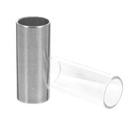 LIFKOME 2 Pcs Stainless Steel Guitar Slides with Clearer and Brighter Sound for Professional Guitarists and Guitar Lovers Neutral Tone Suitable for Acoustic and Random Color