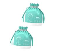 LIFKOME 2 Rolls Disposable Cotton Face Towels, 40 Sheets Per Roll, Soft Facial Tissues for Cleansing and Makeup Removal, Wet and Dry Use, Suitable for Sensitive Skin and Travel