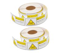 LIFKOME 2 Rolls Heavy Object Shipping Warning Labels Adhesive Heavy Package Stickers Caution Overweight Packing Tags for Secure Transit Handling