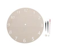LIFKOME 2 Set 30Cm Round Wooden Clock Face Panels with Numbers and Hands, 12 Inch Blank Wood Dial for Kitchen Wall and Art Project Clock Making