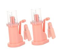 LIFKOME 2 Set Portable Handheld Braiding Machine with Manual Crank for DIY Crafting Mini Spool Knitting Tool for Beginners Efficient Hand Weaving Device for Bracelets Keychains and Home