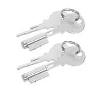 LIFKOME 2 Sets Fridge Freezer Lock Cylinder Keyed Security Device for Refrigerator Glass Door Cabinet Anti-Theft Seal Heavy Duty Locking Mechanism for Commercial Use
