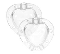 LIFKOME 2 Sets Heart-Shaped Plastic Fruit Forming Mold for Gardening and DIY, Easy to Use and Not Easy to Deform, Reusable Fruit Plant Mold for Creative Tomato and Vegetable Shaping