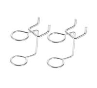 LIFKOME 20 Pcs Dual-Ring Pegboard Tool Holders Metal Screwdriver Organizers Hooks for Garage Workbench Storage Easy Installation for Home Kitchen Office and Retail Use