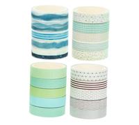 LIFKOME 20 Rolls Japanese Washi Tape Each Decorative Scrapbooking Craft Tape for DIY Journals Albums and Arts with Floral and Geometric Patterns for Creative Hobbyists and Wrapping