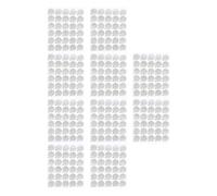 LIFKOME 20 Sheets Disposable Eyelash Glue Pads 600 Pieces 2.5Cm Gaskets for Eyelash Extensions Single-Use Aluminum Adhesive Stickers and Makeup Application