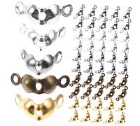 LIFKOME 2000pcs Bracelet Cord Clasps Jewelry Making Accessories Metal Connecting Clasp for Diy Jewelry Supplies