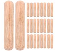 LIFKOME 200pcs Natural Wood Dowels for DIY Crafts and Furniture Connection Hardwood Rods for Woodworking Projects Easy to Handle Wooden Pins for Carpentry and Crafting
