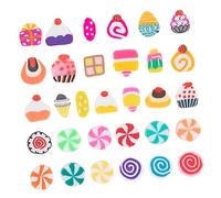 LIFKOME 200Pcs Polymer Clay Beads for DIY Jewelry Making Fruit Loose Beads Accessories for Bracelets Necklaces Crafts Smooth Surface for Comfortable Use
