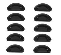 LIFKOME 20pcs Adhesive Silicone D-shaped Nose Pads for Glasses Anti-indentation Black Cushions Comfortable Non-slip Eyewear Accessories Pressure Relief for Various Frames Long-term Wear