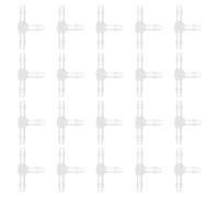 LIFKOME 20pcs Barbed Tee Connector Kit Plastic Pipe Fitting Od Reducing Adapter Leakproof Tee Supply for Hose Connectors Easy Installation Sealing