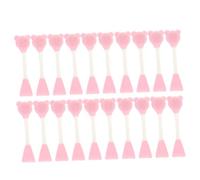 LIFKOME 20pcs Bear Shape Double-head Face Mask Brush for Deep Gentle Exfoliating and Cleansing Dual-end Silicone Pore Brush and Facial Applicator for Skincare Absorption and Makeup Removal