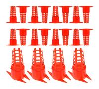 LIFKOME 20pcs Bee Keeping Equipment Queen-bee Breeding Cage with Lightweight Plastic Protective Bases, Red Isolation Cage for Beekeeping Work on Farms, Work Efficiency for Professionals