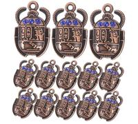 LIFKOME 20pcs Beetle Charms for DIY Jewelry Making Ancient Egyptian Scarab Pendant for Necklaces Bracelets Anklets and Accessories Unique and Chic Design with Excellent Workmanship