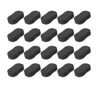 LIFKOME 20pcs Black Face Cleaning Sponge Pads Neck Duster Brush Soft Sponge Comfortable on Skin Easily Reach Every Place for Facial Cleansing