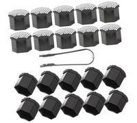 LIFKOME 20pcs Bling Lug Nut Covers with Full Rhinestone Decoration Car Wheel Bolt Caps Protective Screw Caps for Women Stylish Exterior Accessories