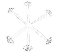 LIFKOME 20pcs Breath Wedding Hair Pins U-shaped Bridal Hair Accessories with Rhinestones Lightweight Stable Hold for Brides Bridesmaids Traditional Chinese Ceremony