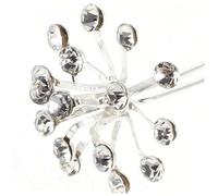 LIFKOME 20pcs Bridal Hairpins U Shaped Rhinestone Hair Forks Breath Design Wedding Accessories for Bridesmaids Women Lightweight Comfortable Fit