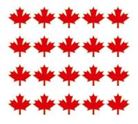 LIFKOME 20pcs Canada Maple Leaf Brooch Pins Red Iron Leaf Safety Pins Simple Chic Design for Formal and Daily Use Accessories