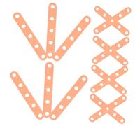 LIFKOME 20pcs Curling Bands for Hair Rollers Elastic No Mark Hair Ties for Women Hairdresser for Flat and Spiral Curls Vibrant Orange