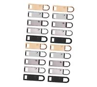 LIFKOME 20pcs Detachable Zipper Pull Tabs DIY Replacement for Luggage Backpack Repair Pullers Mixed Color Accessories