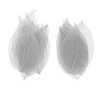 LIFKOME 20pcs DIY Skeleton Leaves for Crafting, Artificial Immortal Leaf Embellishments Colorful Veins, Suitable for Scrapbook Decoration and Handcraft Projects