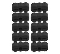 LIFKOME 20pcs Drawer Slide Retainer Stop Rubber End Stopper Replacement Kit with Anti-Disconnect Clip and Bumper Pads for Cabinets, Dressers Wardrobe Drawer Repair