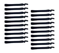 LIFKOME 20pcs Elastic Hair Ties Hair Scrunchies Adjustable Comfortable Simple Design Black Elastic Material Rubber Bands for Men Daily Wearing Yoga
