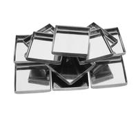 LIFKOME 20pcs Empty Square Metal Pans for Magnetic Makeup Palette Iron Cosmetic Refill Pans for Eyeshadow Blush Lipstick for Artists and DIY Makeup Organizer