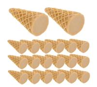LIFKOME 20Pcs Ice Cream Cone Charms for Jewelry Making DIY Crafting Accessories Lightweight Resin Decorations for Hairpins Phone Case Embellishments and Handmade