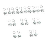LIFKOME 20pcs Metal Crab Keychains Zinc Alloy Key Rings Stylish Keychain Charms for Women Multifunctional Decor