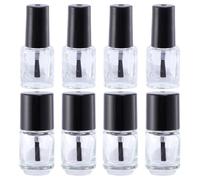LIFKOME 20pcs Nail Polish Empty Bottles with Brush Cap Glass Containers Round and Square Refillable Nail Art Varnish Bottles for DIY Color Mixing and Liquid Storage