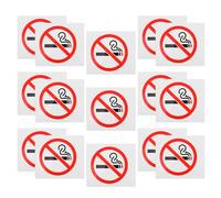 LIFKOME 20pcs No Smoking Wall Signs White Paper Stickers Highly Visible and Easy Application for Hotels and Outdoor Use No Smoking Symbol Safety Labels