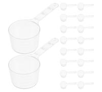 LIFKOME 20pcs Plastic Measuring Cups Gram Measuring Spoon Set Scale Spoon for Facial Mask Clay Mask and Kitchen Use