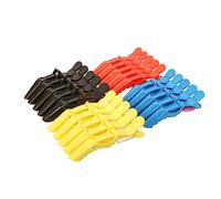 LIFKOME 20pcs Professional Alligator Hair Clips for Salon Use Sectioning Clips Black Red Yellow for Women and Girls for Hair Styling and Coloring