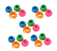 LIFKOME 20pcs Silicone Bobbin Holders Thread Spool Huggers Anti-Drop Clips for Sewing Machines Stretchable Memory Silicone Organizer for Embroidery and DIY Craft Random Colors Random Color