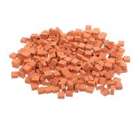 LIFKOME 210pcs Miniature 1/16 Scale Mini Bricks Tiny Dollhouse Accessories for Kitchen Garden Landscaping Model Architect Buildings DIY Construction Office Desk Toys Supplies Red