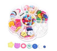 LIFKOME 220 Pcs Mixed Color Resin Craft Buttons for Clothes Sewing DIY Crafts Easy Threading Vibrant for Fine Motor Skill Development and Creative Handmade Projects