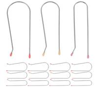 LIFKOME 24pcs Hot Roller Clips Replacement Set for Electric Hair Rollers, Stainless Steel Curler Clamps in 3 Sizes (1.9cm, 2.54cm, 3.2cm) for Long Hair Styling and Salon Use