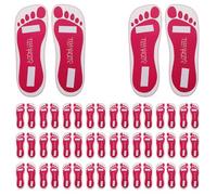 LIFKOME 25 Pairs Disposable Spray Tan Foot Pads Sticky Sunless Tanning Accessories for Salons Spas Home Use Fit Foot Protectors Easy Adhesive and Comfortable Design