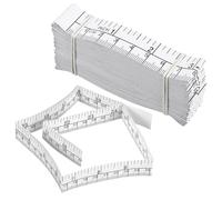 LIFKOME 25 Pcs Dual Measurement Paper Tape Measure Soft Disposable Wound Measuring Tape with Clear Print and Info Registration for Body Crafting Sewing DIY Projects