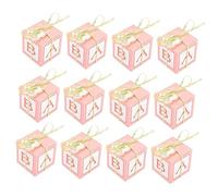 LIFKOME 25 Sets Candy Box for Girl Candy Boxes Shower Favors Shower Party Favors Treat You Say Candy Decor Oh Small Favor Boxes present Case Pink White Cardboard